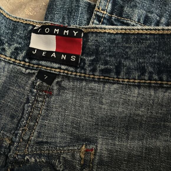 Tommy Hilfiger Y2K Maxi Classic Blue Denim Skirt Juniors Size 7 - Picture 6 of 6